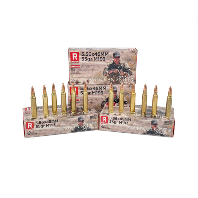 Chris Kyle American Sniper 55gr 5.56 M193 20 Rd Boxes | Stockpile Defense