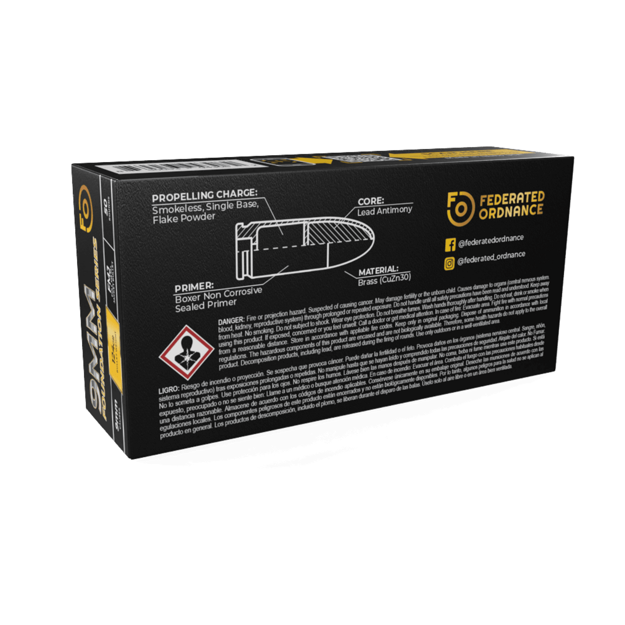 Federated Ordnance 124gr Box | Stockpile Defense